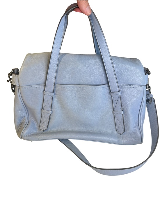 Aimee Kestenberg Handbags - Aimee Kestenberg Light Blue Leather Satchel Crossbody Convertible Luxury Designe
